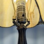 vintage currier ives slag shade table lamp 5 1 150x150