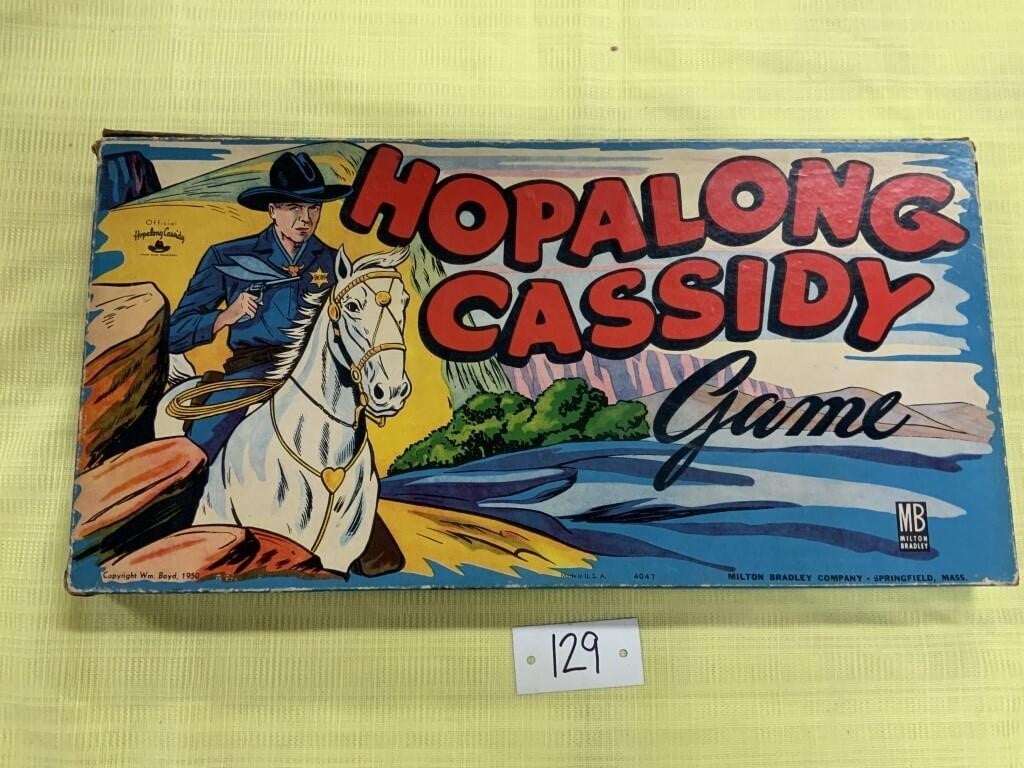 Hopalong Cassidy Board Game 1950 - Auctionsontario.ca