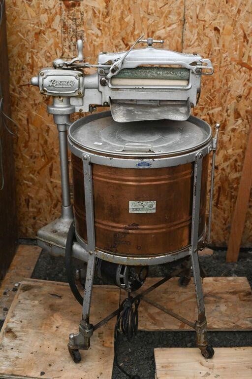 Antique Beatty Copper Washing Machine With Wringer - Auctionsontario.ca