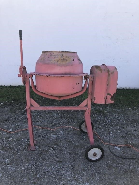 RED CEMENT MIXER - AuctionsOntario.ca